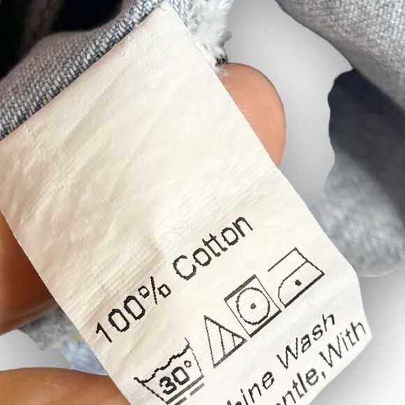 Shein Peter Panel Button Front Denim Chambray Dress 100% Cotton Girls Size 12 - Picture 9 of 16